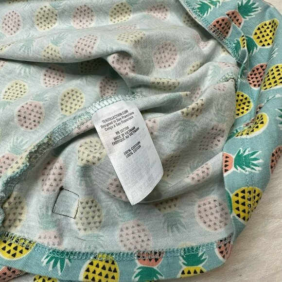 Tea Collection Girls Cotton Knee-Length Sleeveless Pineapple Dress Size 8 - Picture 5 of 6